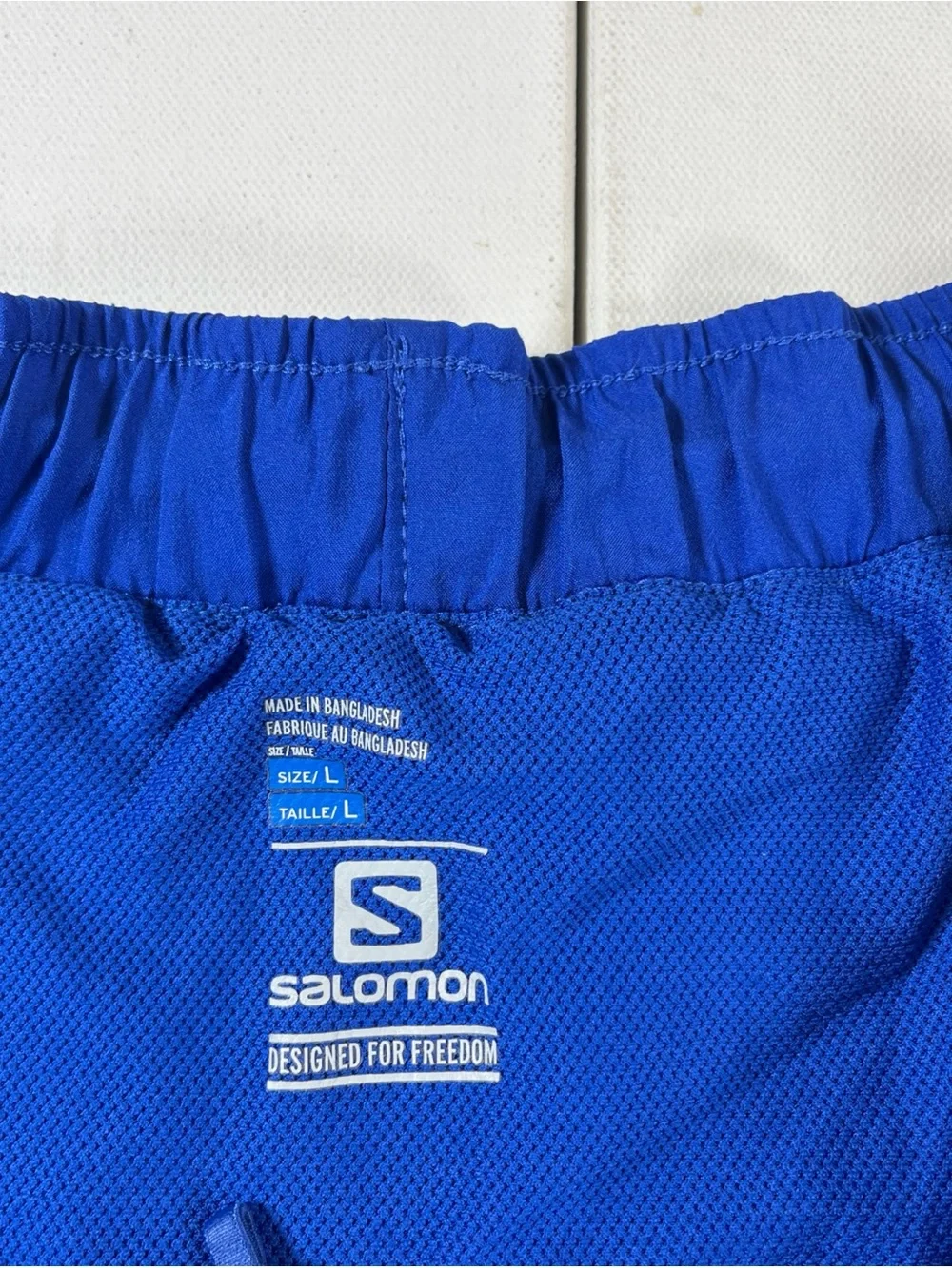 Salomon Agile Shorts ActiveDry Lined 5” Running Gym Men’s M Blue Reflective